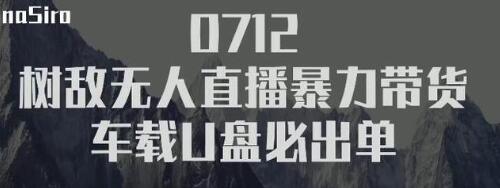 树敌‮习研‬社抖音无人直播暴力带货车载U盘必出单，单号单日产出300纯利润-红薯资源库