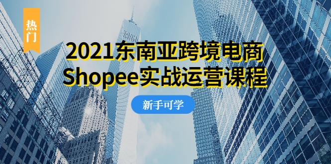 2021东南亚跨境电商Shopee实战运营课程，0基础、0经验、0投资的副业项目-红薯资源库