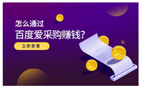 大王·怎么通过百度爱采购赚钱，已经通过百度爱采购完成200多万的销量-红薯资源库