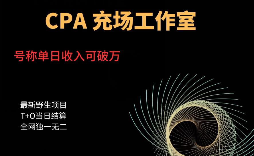 cpa充场工作室，号称单日收入10000+（揭秘）-红薯资源库