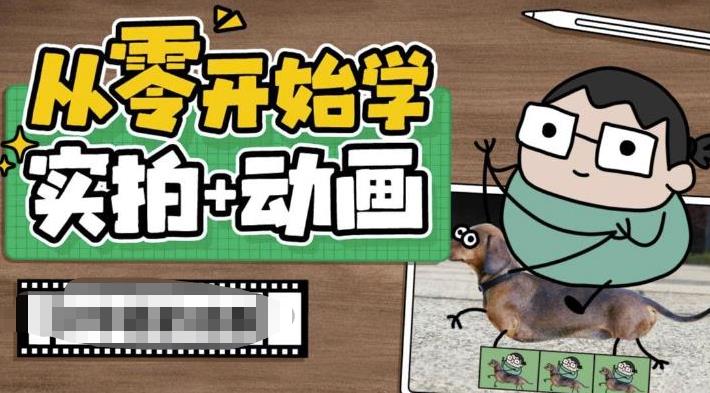 从零开始学实拍加动画，实拍加动画创意教程-红薯资源库