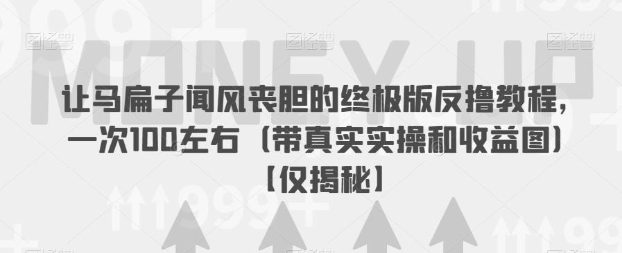 让马扁子闻风丧胆的终极版反撸教程，一次100左右（带真实实操和收益图）【仅揭秘】-红薯资源库