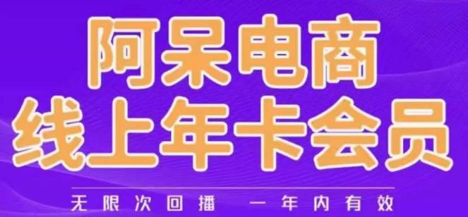 阿呆电商线上年会员，阿呆电商干货分享（更新中）-红薯资源库