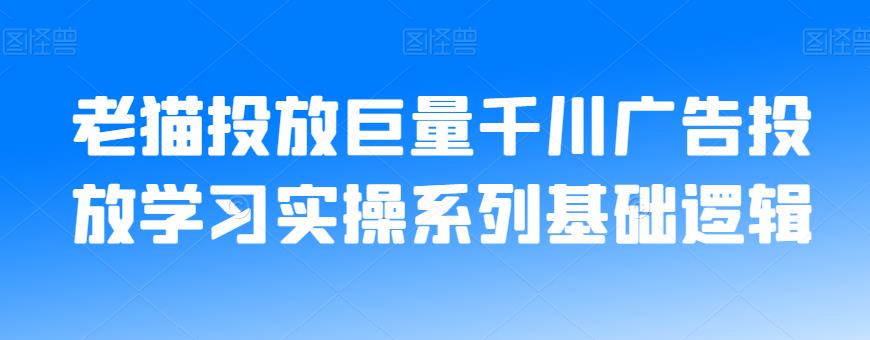 老猫投放巨量千川广告投放学习实操系列基础逻辑-红薯资源库