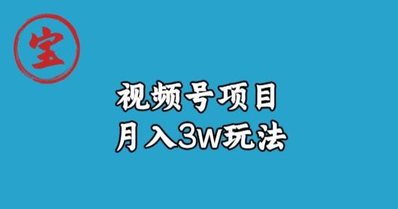 宝哥视频号无货源带货视频月入3w，详细复盘拆解-红薯资源库