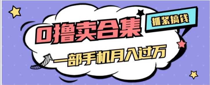 0撸项目月入过万，售卖全套ai工具合集，一单29.9元，一部手机即可【揭秘】-红薯资源库