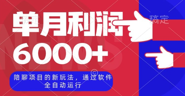 陪聊项目的新玩法，通过软件全自动运行，单月利润6000+【揭秘】-红薯资源库