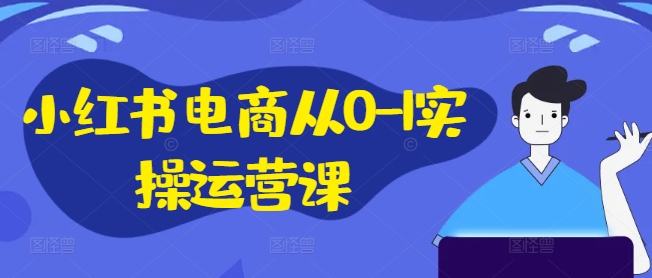 小红书电商从0-1实操运营课，小红书手机实操小红书/IP和私域课/小红书电商电脑实操板块等 小红书最开始的电商运营模式-红薯资源库