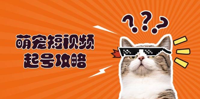 萌宠短视频起号攻略：定位搭建推流全解析，助力新手轻松打造爆款[db:副标题]-红薯资源库