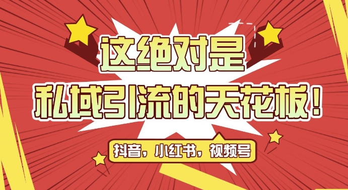 最新首发全平台引流玩法，公域引流私域玩法，轻松获客500+，附引流脚本，克隆截流自热玩法[db:副标题]-红薯资源库